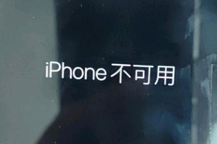 平乡苹果服务网点分享锁屏界面显示“iPhone 不可用”如何解决 